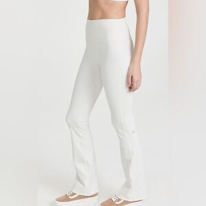 ALO Yoga White Flared Leggings